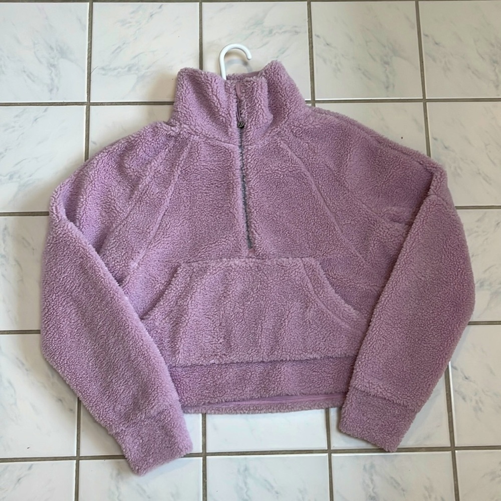 Lululemon Oversized Fleece Funnel Neck in the color Pink Peony